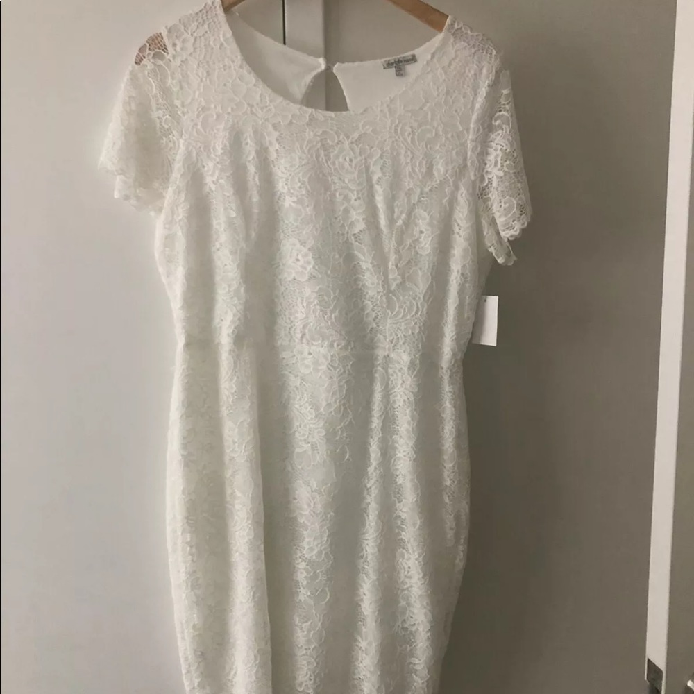 White lace dress